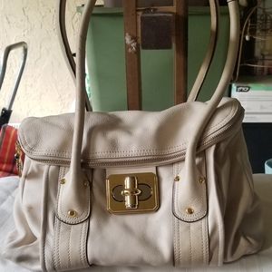 *PRE LOVED* B Makowsky Lt. Taupe Leather Bag